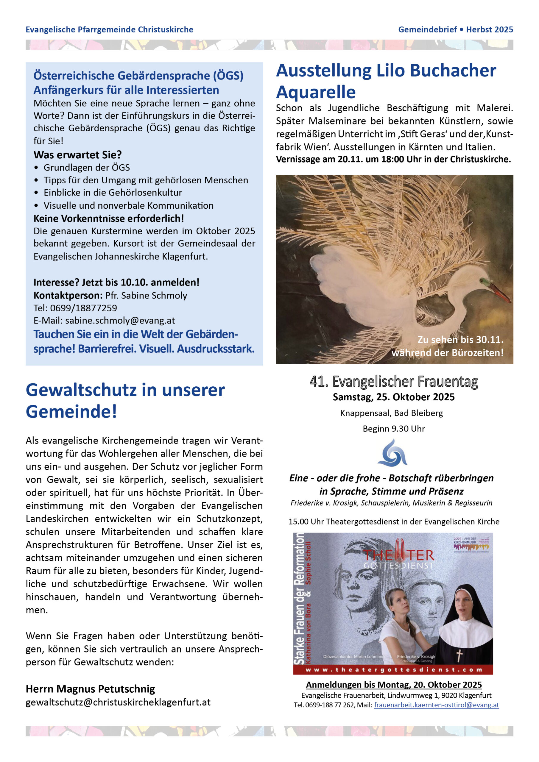 Gemeindebrief Christuskirche - Herbst-20253